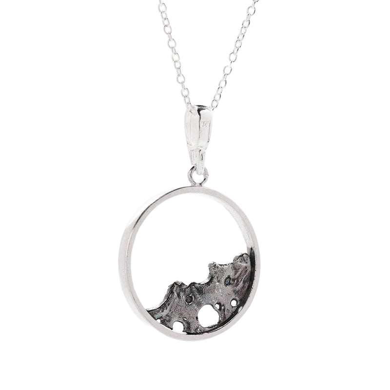 Silver Necklace "Mountain Circle"